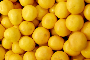 Fresh tangerines citrus fruits