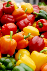 Multi colored heirloom tomatoes