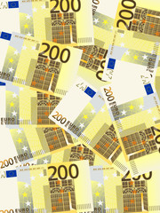two hundred euro background vertical