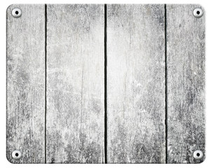 Wood board on white background