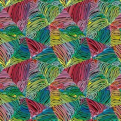 Seamless abstract doodle pattern