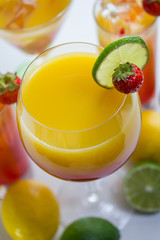 fruity cocktails and long drinks