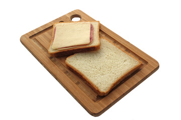 Préparation du croque monsieur