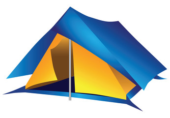 Double tourist tent