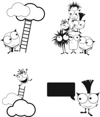 punk style kawaii japanese monster business metaphors