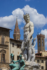 Fototapeta na wymiar Florence, posąg Neptuna