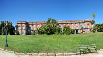 Fototapeta na wymiar Royal Palace of capodimonte, Naples