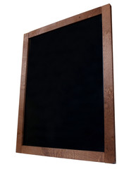 Black chalkboard isolated on white