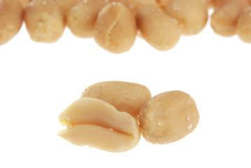 Peanuts isolated on white background