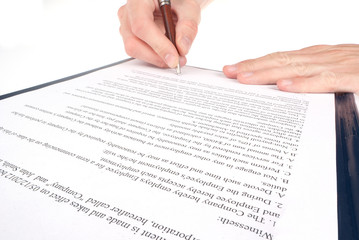 Singing the contract (agreement)