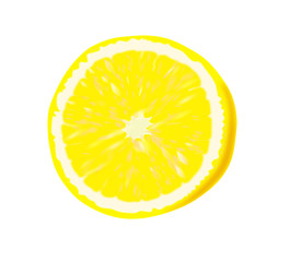 Ripe lemon - vector illustration.