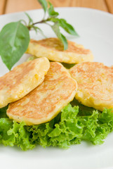 Fritters with sweet corn