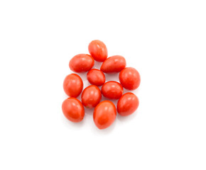 fresh italian pomodori tomatoes on a white background