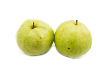 Guava on white background