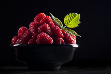 Bowl of raspberry