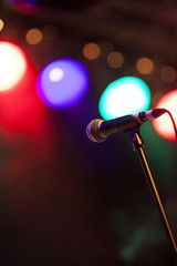 Microphone in stage lights