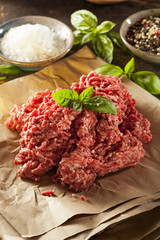 Organic Raw Grass Fed Ground Beef