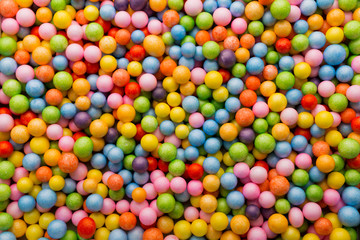 Small colored balls.
