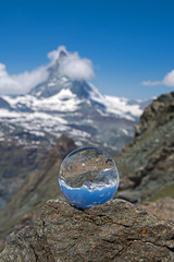Matterhorn, Wallis, Schweiz - Glaskugel