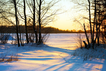 Winter sunset i