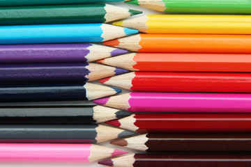 Fototapeta premium Colour pencils, close up