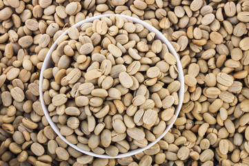 unroasted green coffee beans