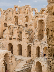 ruins of ancient colosseum in North Africa