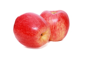 isoalted apple in white background