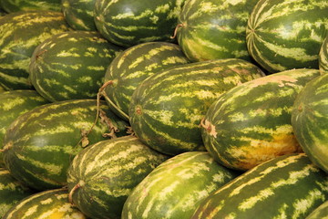 Wassermelonen auf dem Wochenmarkt