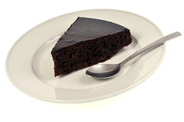 Part de gâteau au chocolat
