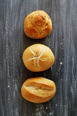 Dreierlei frische Semmeln