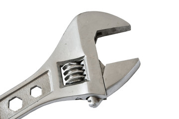 Wrench on white background