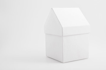 White house on white background