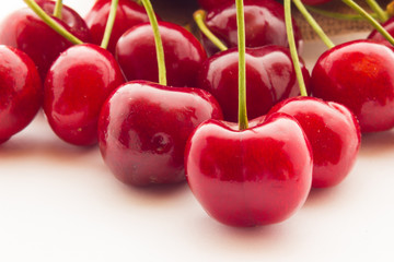 Ripe red cherry berries