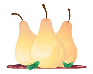 poached pears