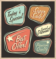 Set of retro design elements © lukeruk