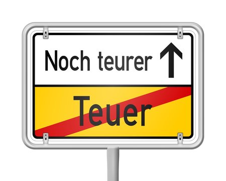 ortsschild v2 teuer noch teurer I