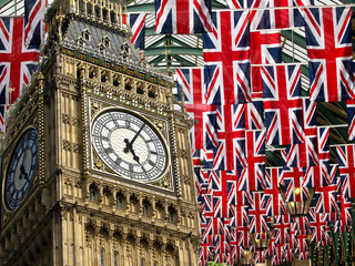 flags and Big Ben - 54840282