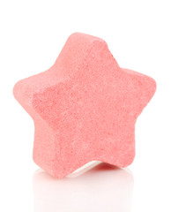 Sea salt for bathing, isolated on white