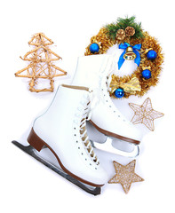 Figure skates isolated on white
