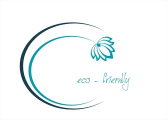 water lily , Buddha, Eco friendly business logo design