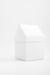 White house on white background