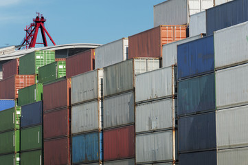 Stack of Cargo Containers