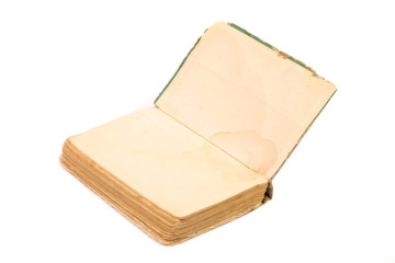 Opened old book