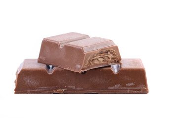 Chocolate bar with filling