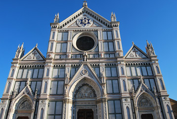 Fototapeta na wymiar The Basilica of Santa Croce - Florence - Italy - 662