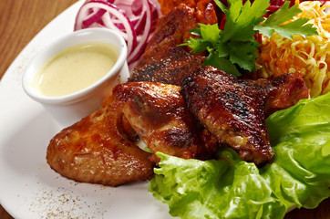 Grilled chicken wings