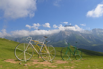 Bicycles on col d'Aubisque
