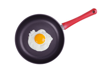 Fried eggs on a large griddle