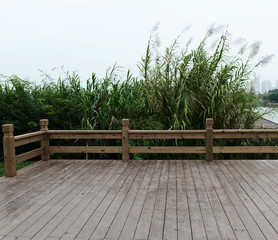 wood platform